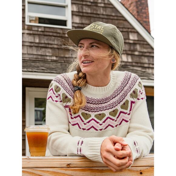 Kari Traa Wool Blend Nordic Sweater Women’s Small Cream Fair Isle - Picture 1 of 8